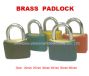 plastic brass padlock